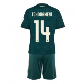 Real Madrid Aurelien Tchouameni #14 Borte skjorte til barn 2026-27 Kortermet (+ korte bukser)